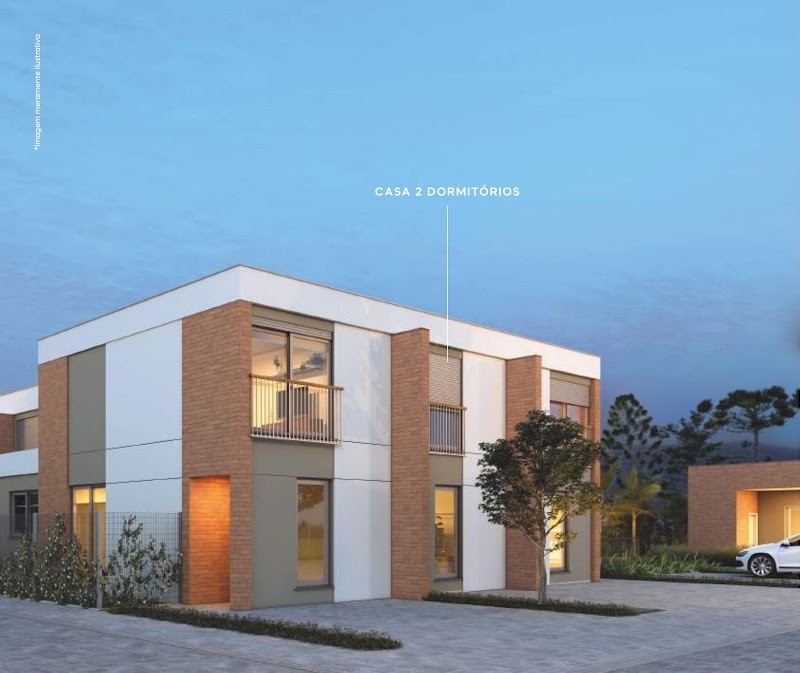 &Eacute;vora, Sobrado 2 Dormit&oacute;rios (60,90 m&sup2;)